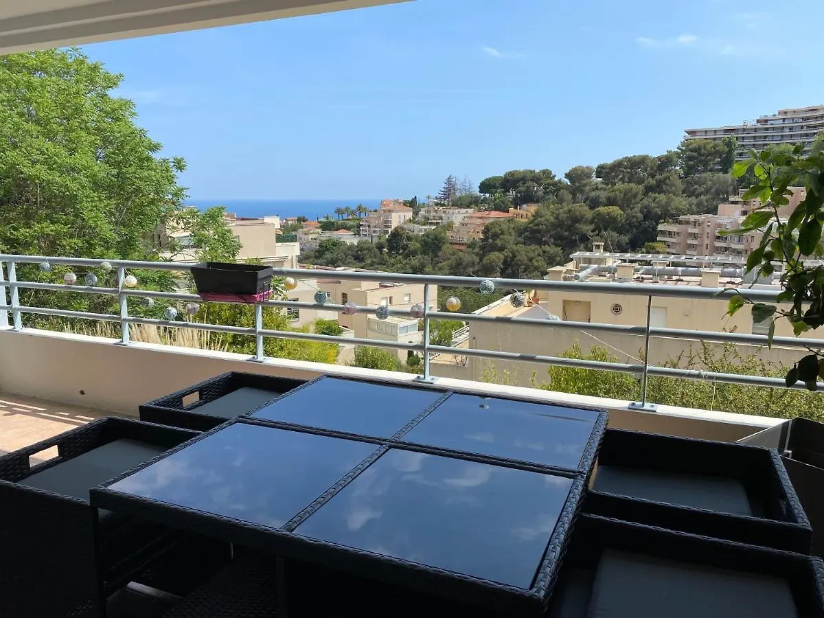 FABRON vue mer 4 personne parking Nice France